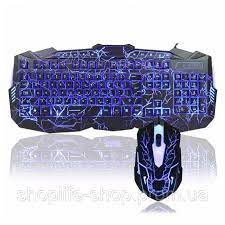 игровая клавиатура и мышь с подсветкой